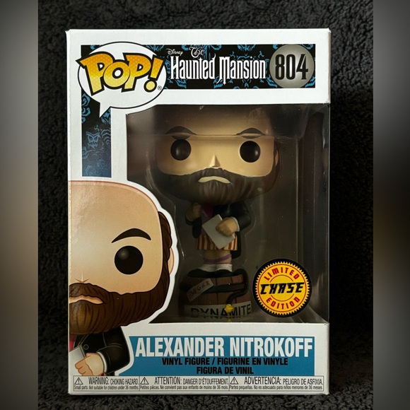 NIB Funko Pop Haunted Mansion "Alexander Nitrokoff" #804 **Chase Edition** - Picture 2 of 8